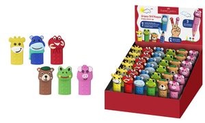 FABER-CASTELL Stiftkappen Grippy, 36er Thekendisplay