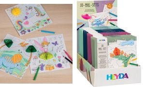 HEYDA 3D Mal-Sets "Everyday", Theken-Display