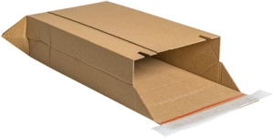 SMARTBOXPRO Versandtasche, Wellpappe, braun, DIN A4+