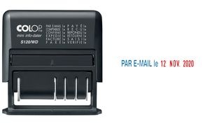 COLOP Wortbandstempel Mini-Info-Dater S 120/WD, schwarz, FR
