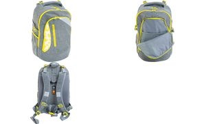 EBERHARD FABER Schulrucksack X-Style, grau/neongelb