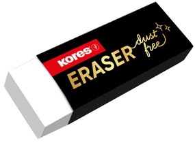 Kores Kunststoff-Radierer "Dust Free", weiß