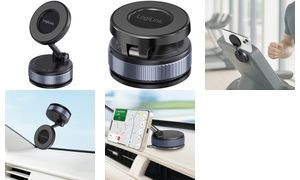 LogiLink Smartphone-Magnethalter, 2 Arme, schwarz