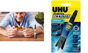 UHU Reparatur-Klebstoff LED-LIGHT BOOSTER, 3 g Tube