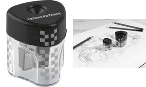 EBERHARD FABER Spitzdose WINNER Mini, transparent/anthrazit