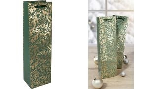 sigel Weihnachts-Flaschentüte "Golden Ornaments"