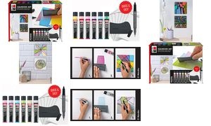 Marabu Acrylfarbe Acryl Color Squeegee Art Set Pastel