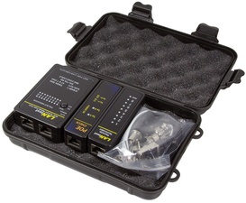 LogiLink Netzwerk Kabeltester mit PoE Finder, schwarz