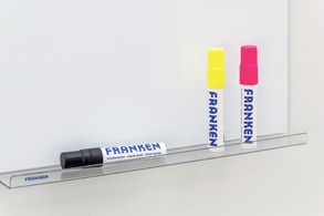 FRANKEN Ablageschale für Glastafeln, Acryl, transparent