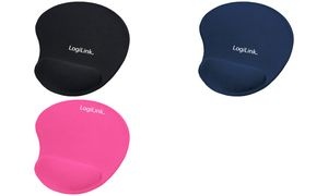 LogiLink Gel Handgelenkauflage mit Maus Pad, pink
