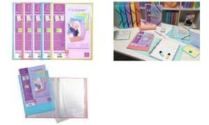 EXACOMPTA Sichtbuch, DIN A4, PP, 20 Hüllen, farbig sortiert