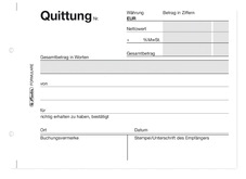 herlitz Formularbuch "Quittung 403", DIN A6, 2 x 50 Blatt