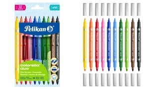 Pelikan Doppel-Fasermaler colorella duo, 10er Kartonetui