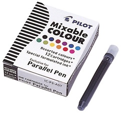 PILOT Tintenpatronen für Füllhalter Parallel Pen, türkis