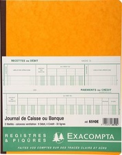 EXACOMPTA Piqûre "Journal de caisse ou banque", 320 x 195 mm