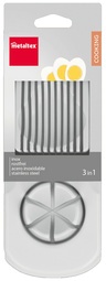 metaltex Universal-Eierschneider, Kunststoff, weiß