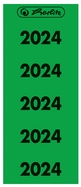 herlitz Ordner-Inhaltsschild Jahreszahl 2024, grün