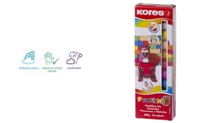 Kores Kinderknete "PLASTILINA", 10 Farben in Faltschachtel