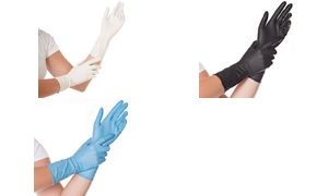 HYGOSTAR Nitril-Handschuh SAFE LONG, XL, blau, puderfrei