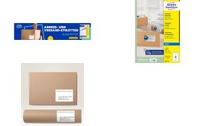 AVERY Zweckform Inkjet Versand-Etiketten, 99,1 x 67,7 mm