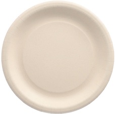 PAPSTAR Teller aus Agrarresten "pure", rund, 230 mm, natur