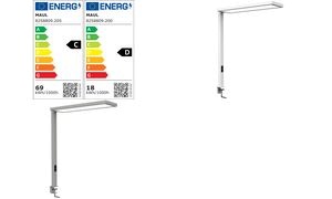 MAUL LED-Tischaufbauleuchte MAULsenja, dimmbar, silber