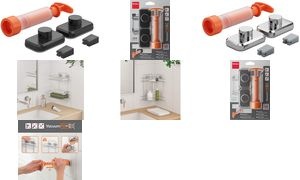 metaltex Befestigungs-System VacuumFix, Haken-Set chrom