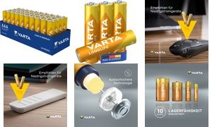 VARTA Alkaline Batterie Longlife, Micro AAA, 40er Pack