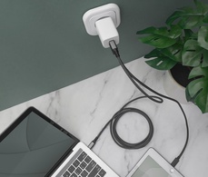 DIGITUS USB-Ladegerät, 2x USB-C, 65 Watt, weiß