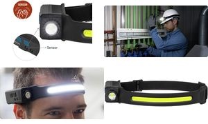 ANSMANN LED-Kopflampe HD240RS, 240 Lumen, wiederaufladbar