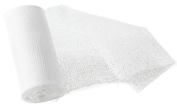 HARO Mullbinde elastisch, weiß, 60 mm x 4,0 m, 2er Set