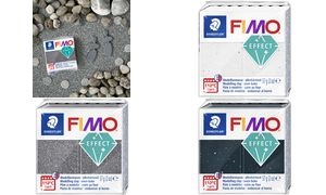 FIMO EFFECT Modelliermasse, weiß-granit, 57 g