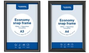 EUROPEL Plakatrahmen Economy, DIN A1, 25 mm, schwarz