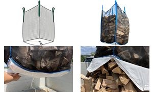 dm-folien Big Bag PREMIUM Holz, 1.000 x 1.000 mm, schwarz