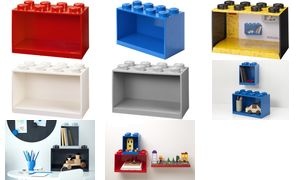 LEGO Bausteinregal BRICK SHELF 8, Breite: 318 mm, schwarz