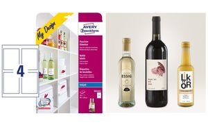 AVERY Zweckform My Design Inkjet Flaschen-Etiketten