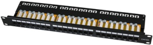 LogiLink 19" Patch Panel Kat. 6A, ungeschirmt, 24 Port, 1 HE