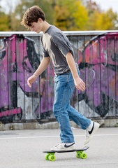 SCHILDKRÖT Retro Skateboard Native Green