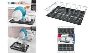 metaltex Spülkorb Colonia PLUS, mit Schale, silber/anthrazit