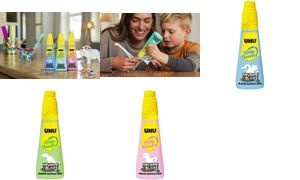 UHU Bastelkleber flinke flasche FUN'TASTIC COLORS, 104 g