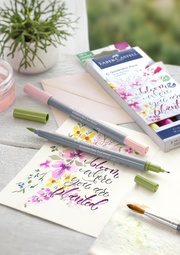 FABER-CASTELL Aquarellmarker GOLDFABER, 6er Etui Lettering