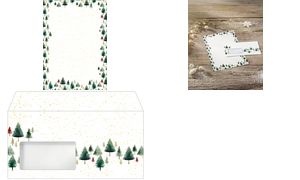 sigel Weihnachts-Motiv-Papier "Little Pines", A4, 25 Blatt