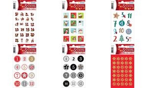 HERMA Weihnachts-Sticker DECOR Adventskalenderzahlen Kinder