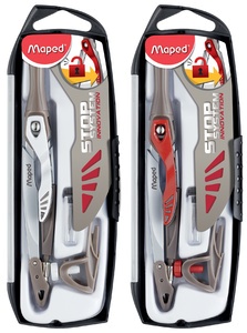 Maped Zirkelkasten Stop System, 3-teilig, 10er Display