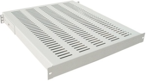 LogiLink 19" Schwerlast-Fachboden, 1 HE, (T)800 mm, schwarz