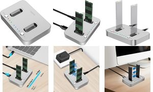 LogiLink SSD Docking Station mit Offline-Klonfuntion, USB-C