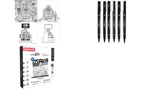 uni-ball Fineliner PIN "OSAKA", 6er Kreativset
