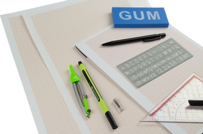 kangaro Millimeterpapier-Block, DIN A3, 80 g/qm, 25 Blatt