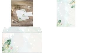 sigel Weihnachts-Motiv-Umschlag "Christmas Forest Watercolor