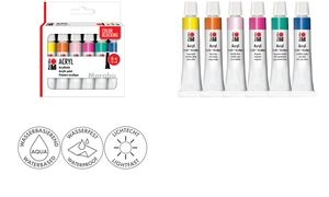 Marabu Acrylfarben-Set COLOR BLOCKING, 6 x 12 ml